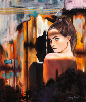 Big orange painting